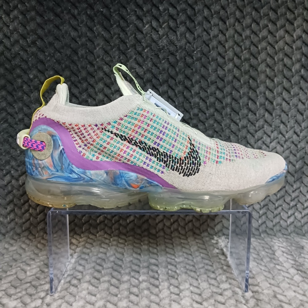 Nike Air VaporMax 2020 Flyknit Pure Platinum Multi Color Men's Shoes Size 11 - Picture 9 of 15